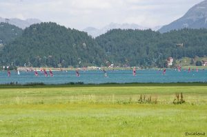 Viel Betrieb auf dem Silvaplaner See