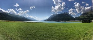 Der Silvaplanersee von Norden her