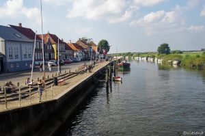 Der Wasserzulauf vom Meer, die Ribe Å 